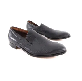 Alan McAfee England Black Leather Slip on Dress Shoes - 12.5