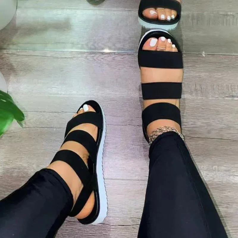 Ava - Summer Open Toe Flat Sandals for Women