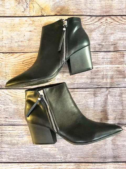 Black Pointy Toe Bootie