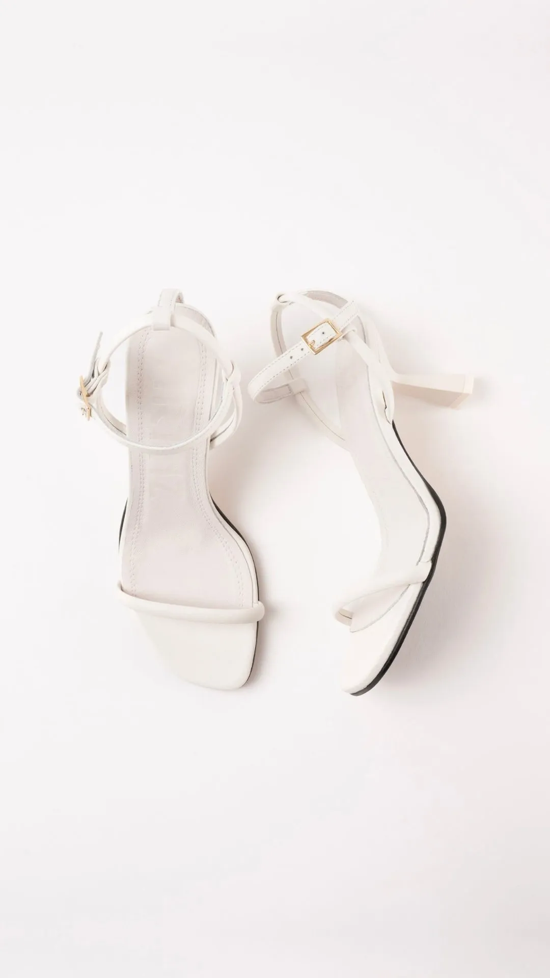 CAROLINA - White Leather Sandals