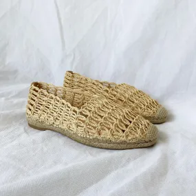 Charlotte Olympia 10MM Woven Raffia Espadrilles, 36