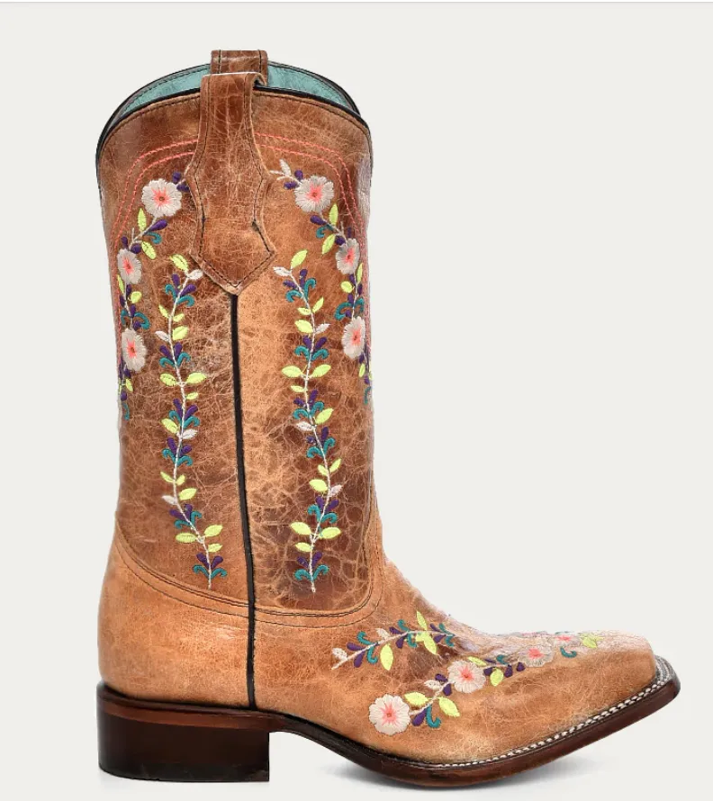 CORRAL TEEN HONEY EMBROIDERY GLOW IN THE DARK BOOTS STYLE T0161