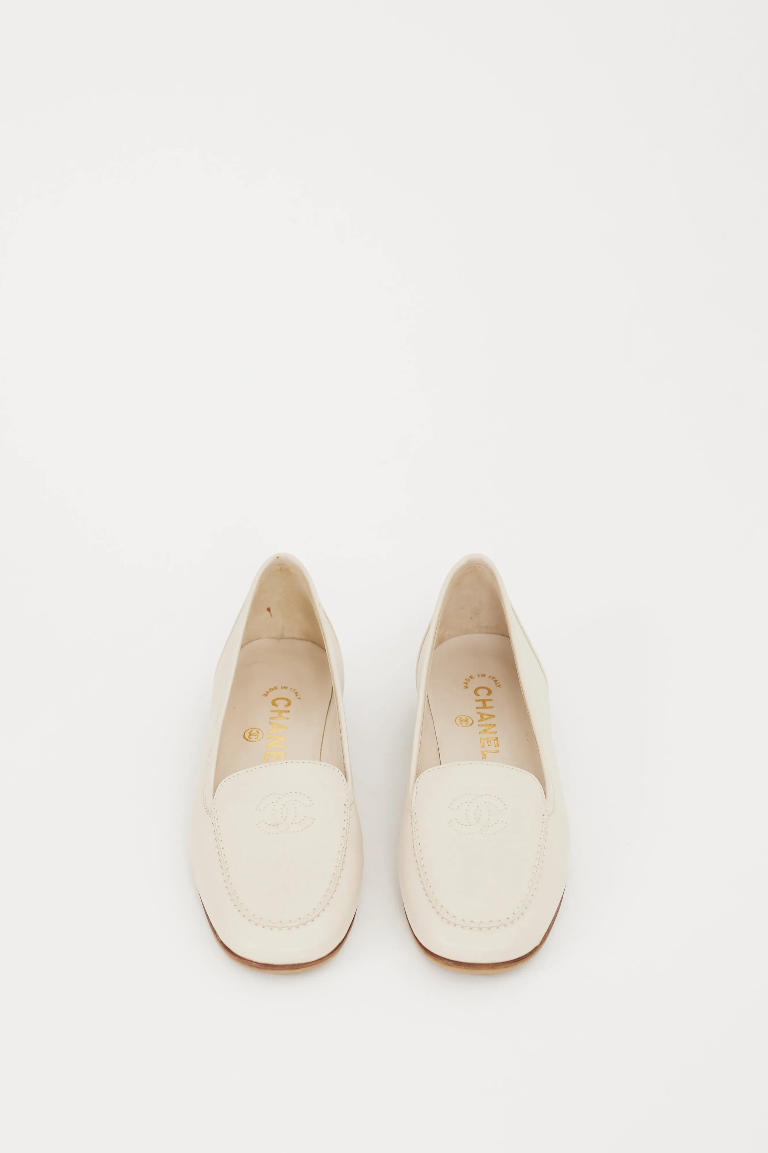 Cream CC Logo Loafer