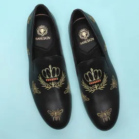 Customized Honey Bee Embroidery Slip-On by Brune & Bareskin