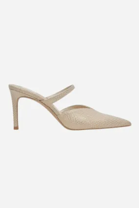 Dolce Vita Kanika Heels in Champagne Embossed Leather