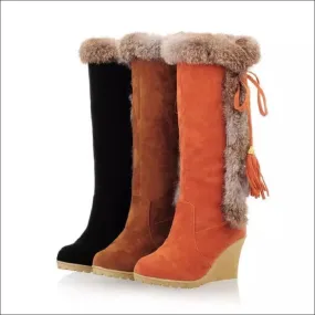 Faux Suede Wedge Boots for Ultimate Style and Comfort this Season