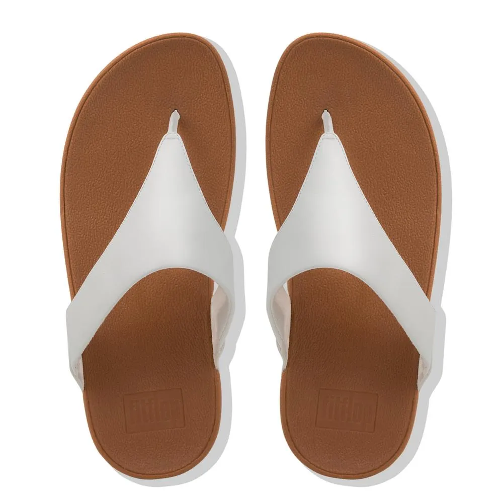 Fitflop Lulu Leather Toe Post White