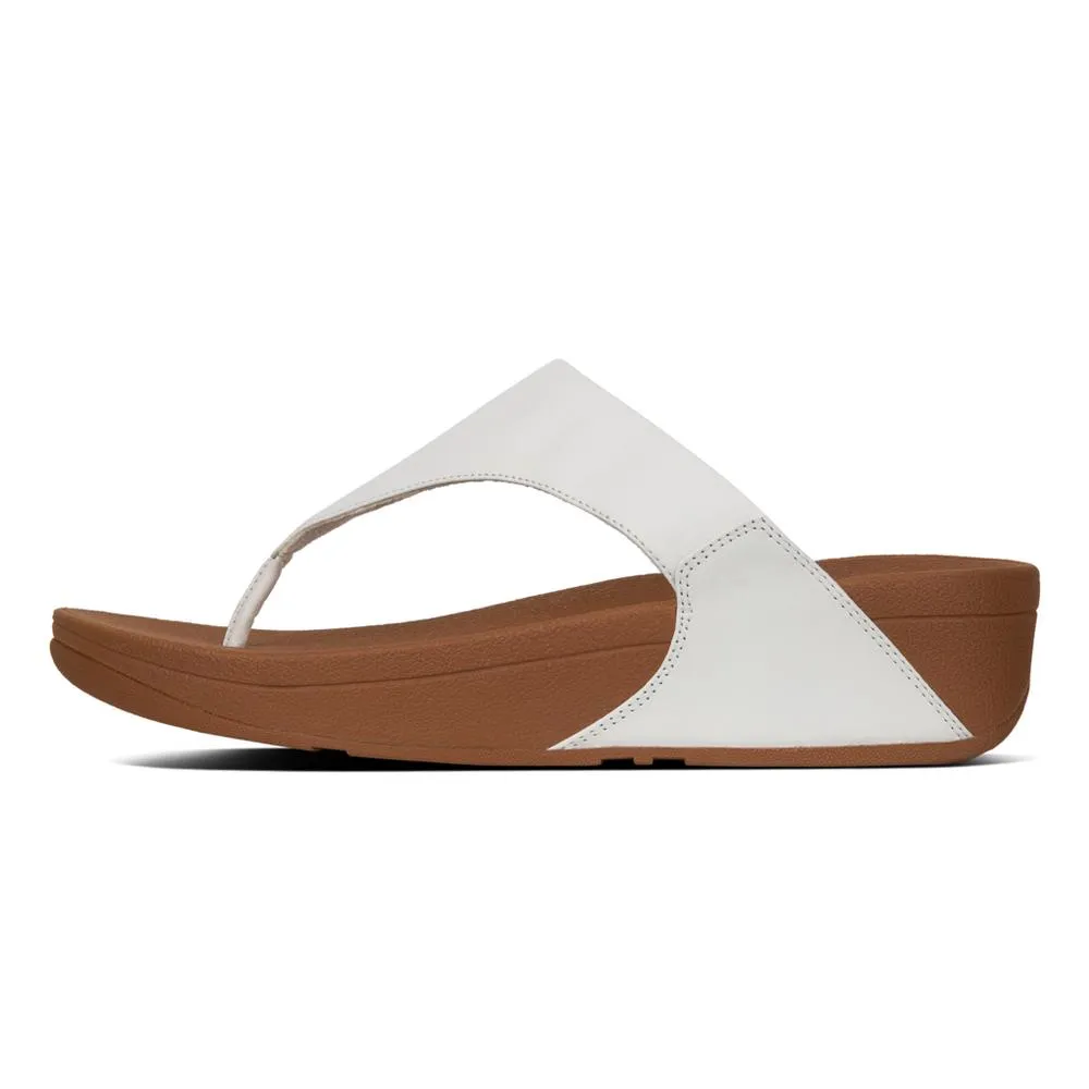 Fitflop Lulu Leather Toe Post White