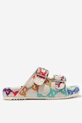 Gucci Unisex GG Logo Sandals