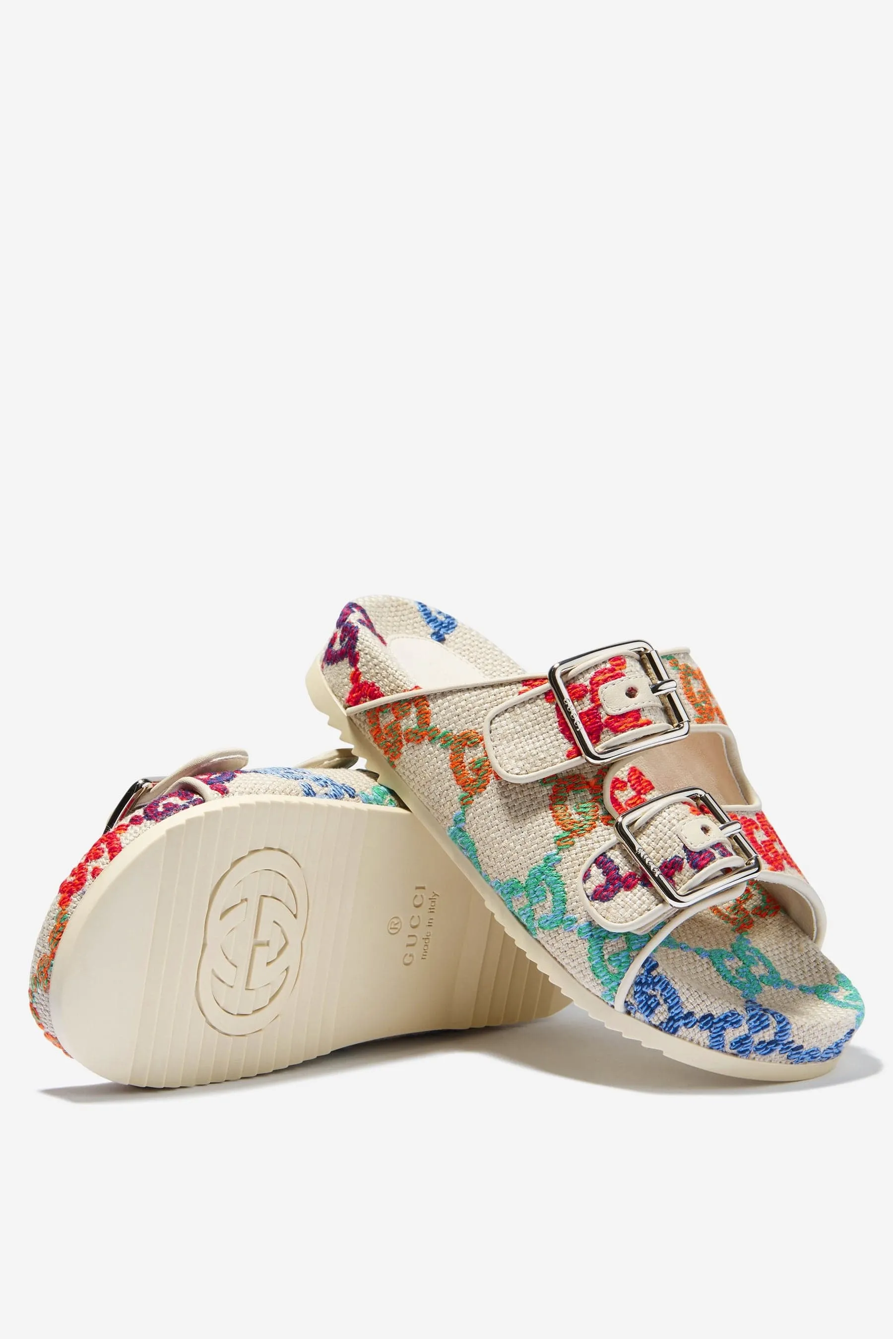 Gucci Unisex GG Logo Sandals