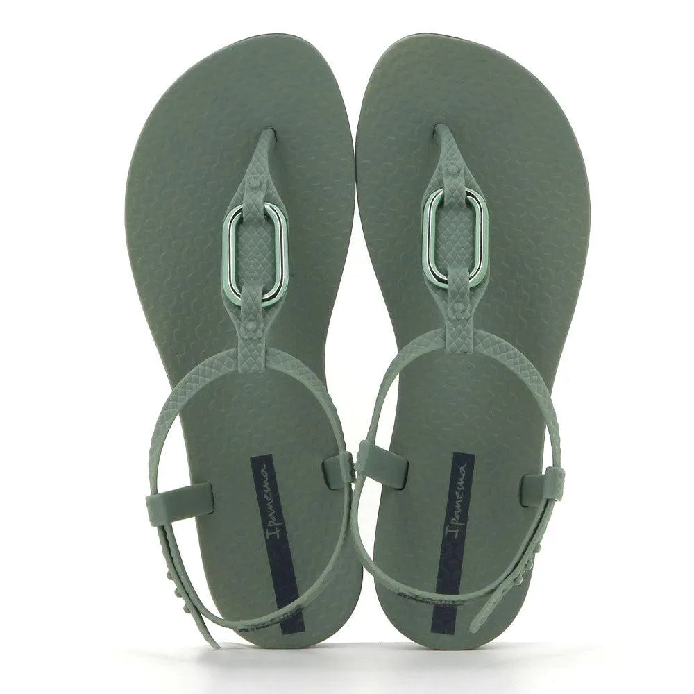 Ipanema Slingback Knotted Thong Sandals - Green