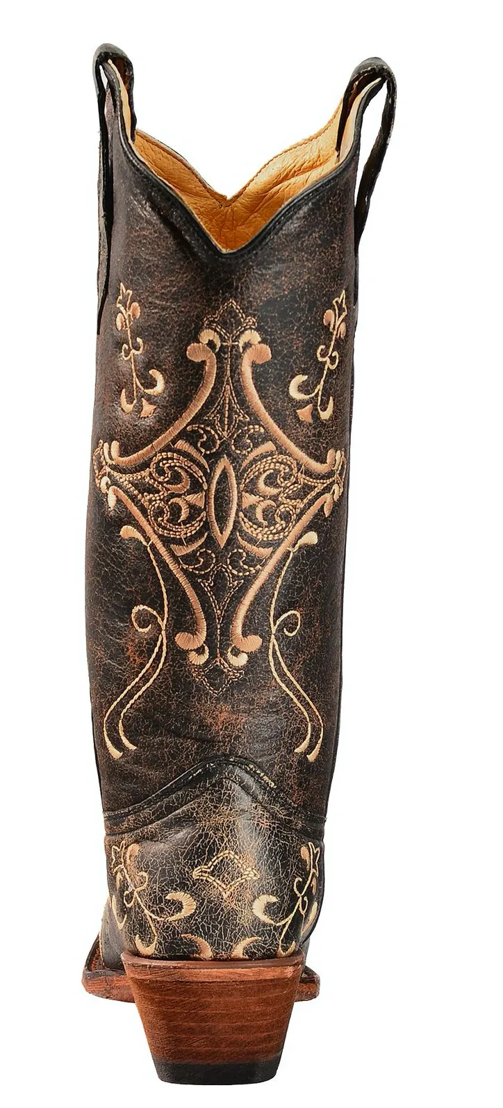 L5048 CIRCLE G WOMEN'S CRACKLE COWHIDE BOOT