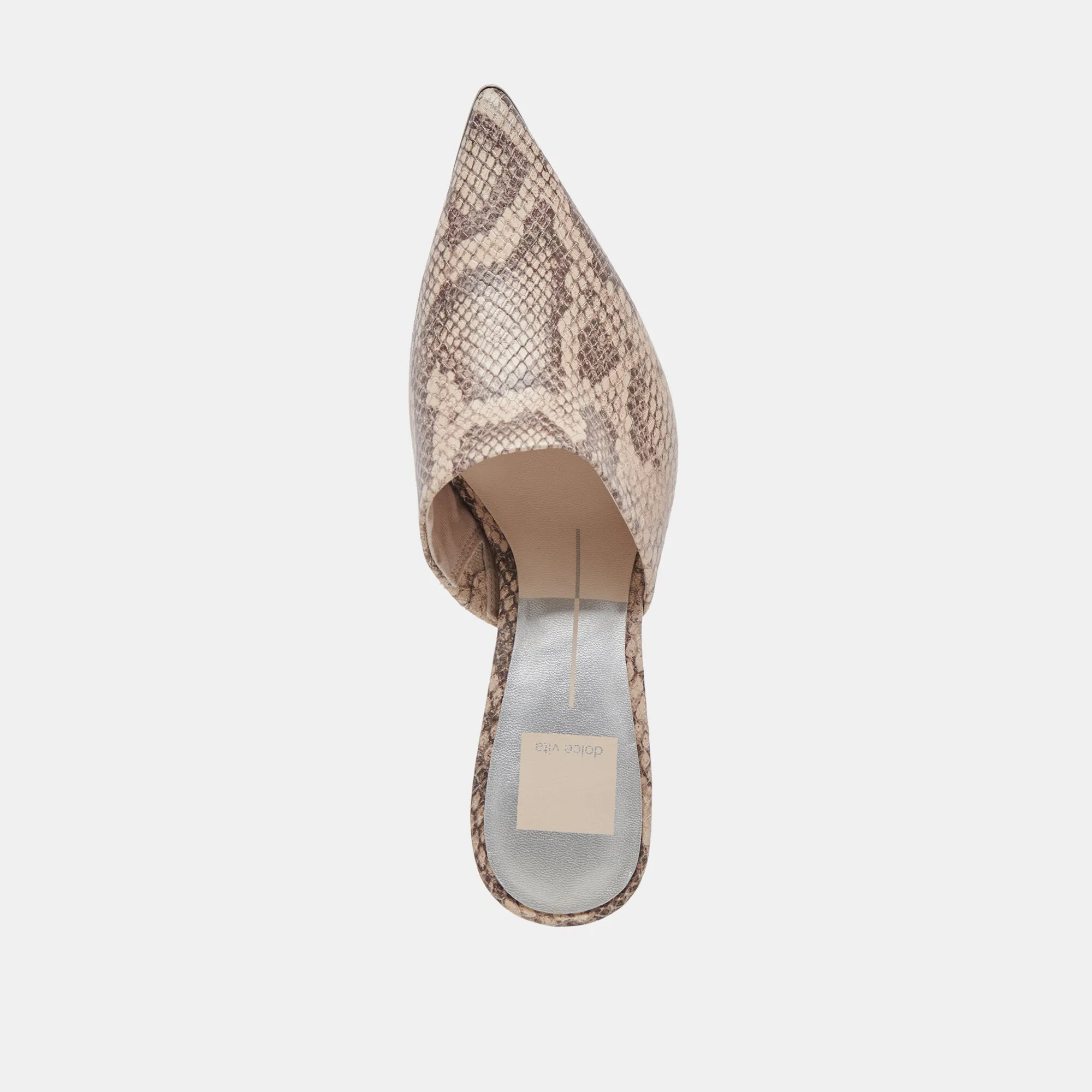 LEXY HEELS SAND SNAKE EMBOSSED