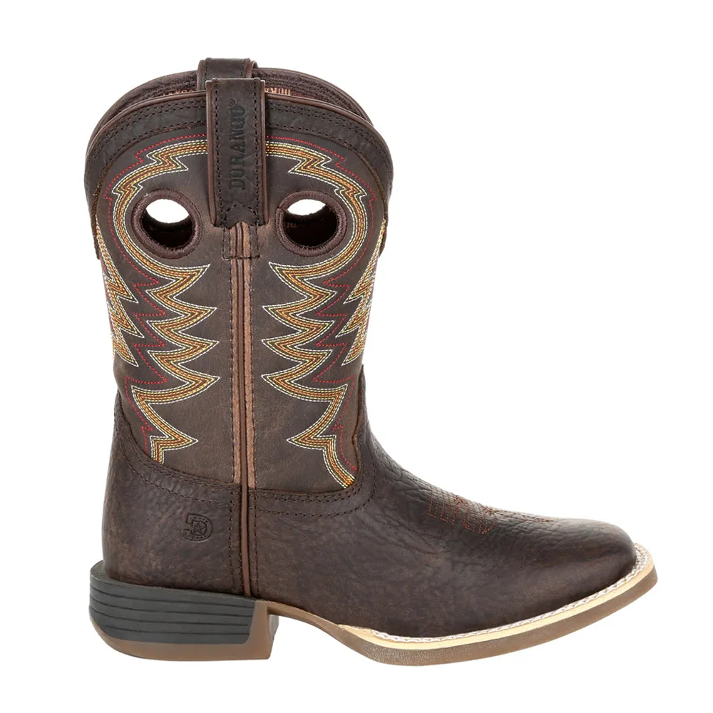 Lil' Rebel Pro Cowboy Square Toe Boots (Big Kid)