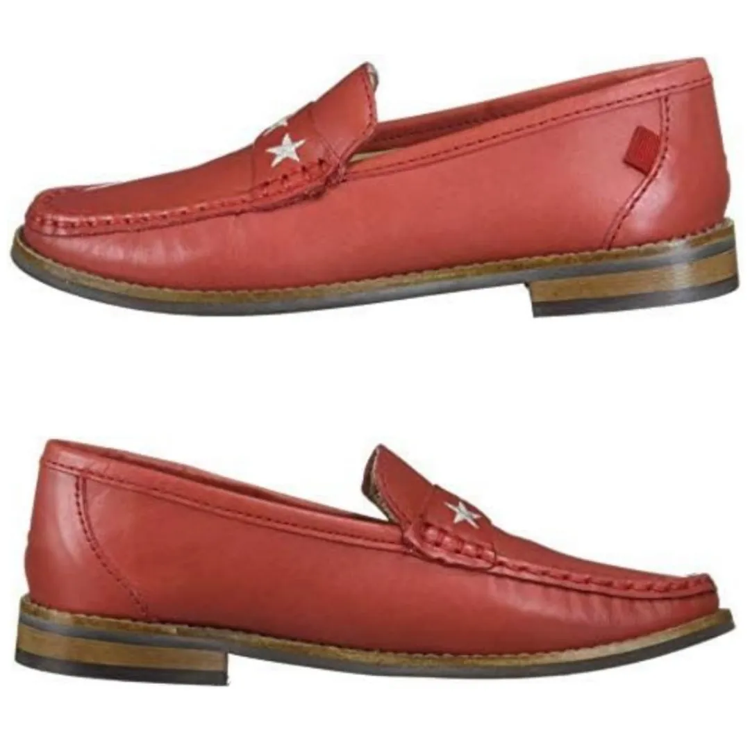 MARC JOSEPH Kid's Embroidered Leather Coral Madison Loafers