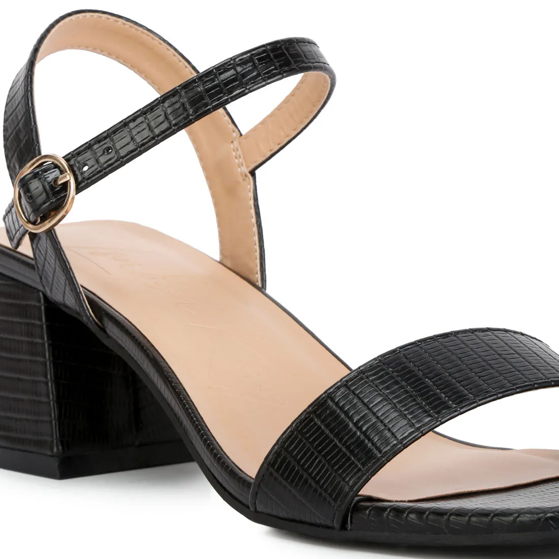 Minimalist Block Heel Sandals