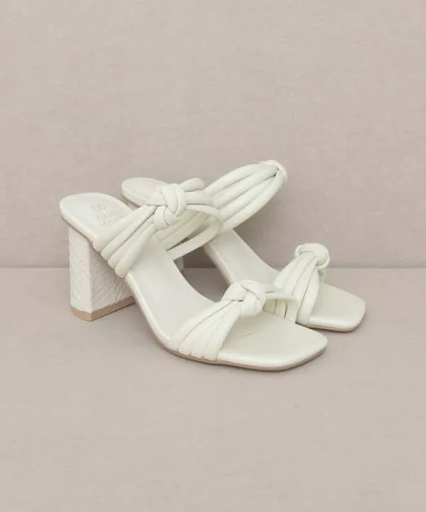 Oasis Society Raquel - Strappy Knot Heels Sandals