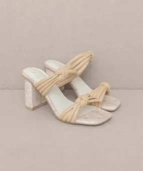 Oasis Society Raquel - Strappy Knot Heels Sandals