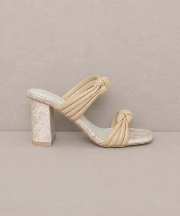 Oasis Society Raquel - Strappy Knot Heels Sandals