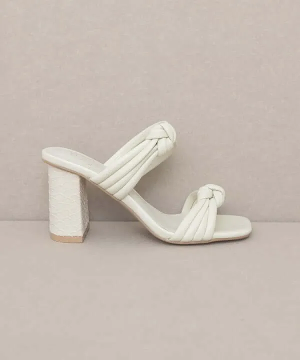 Oasis Society Raquel - Strappy Knot Heels Sandals