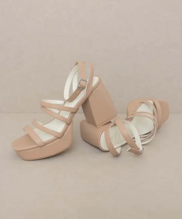 OASIS SOCIETY Talia - Strappy Platform Heels Sandals