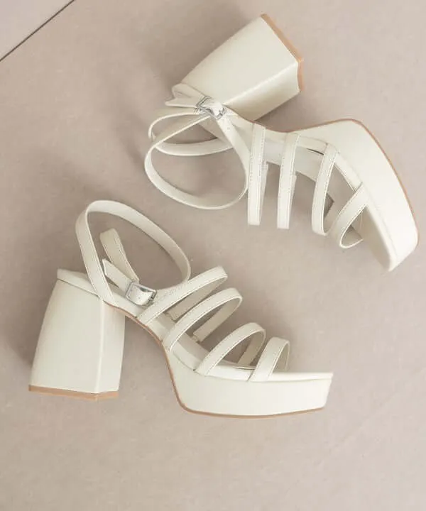 OASIS SOCIETY Talia - Strappy Platform Heels Sandals