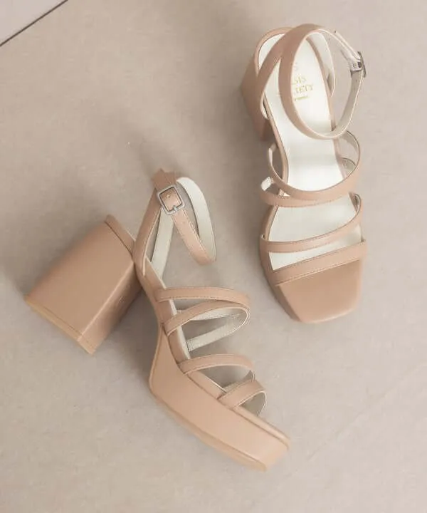 OASIS SOCIETY Talia - Strappy Platform Heels Sandals