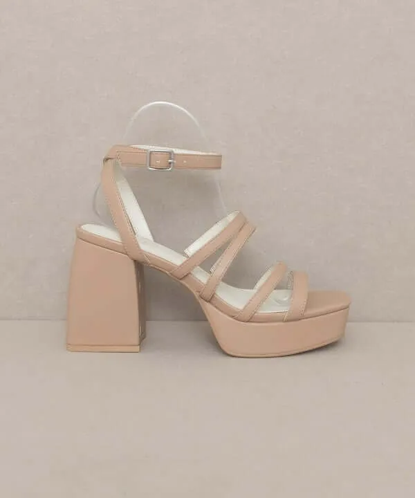 OASIS SOCIETY Talia - Strappy Platform Heels Sandals