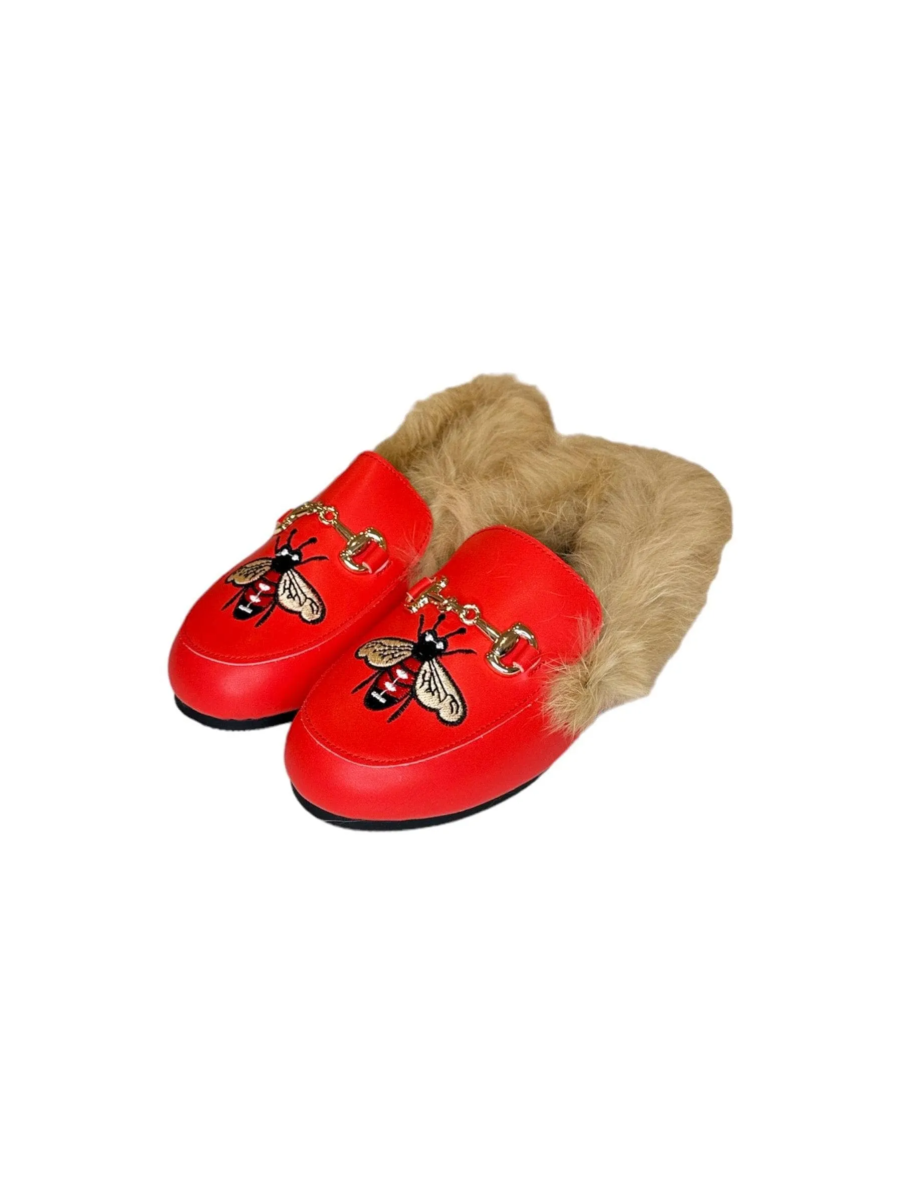 Queen Bee Faux Fur Loafer