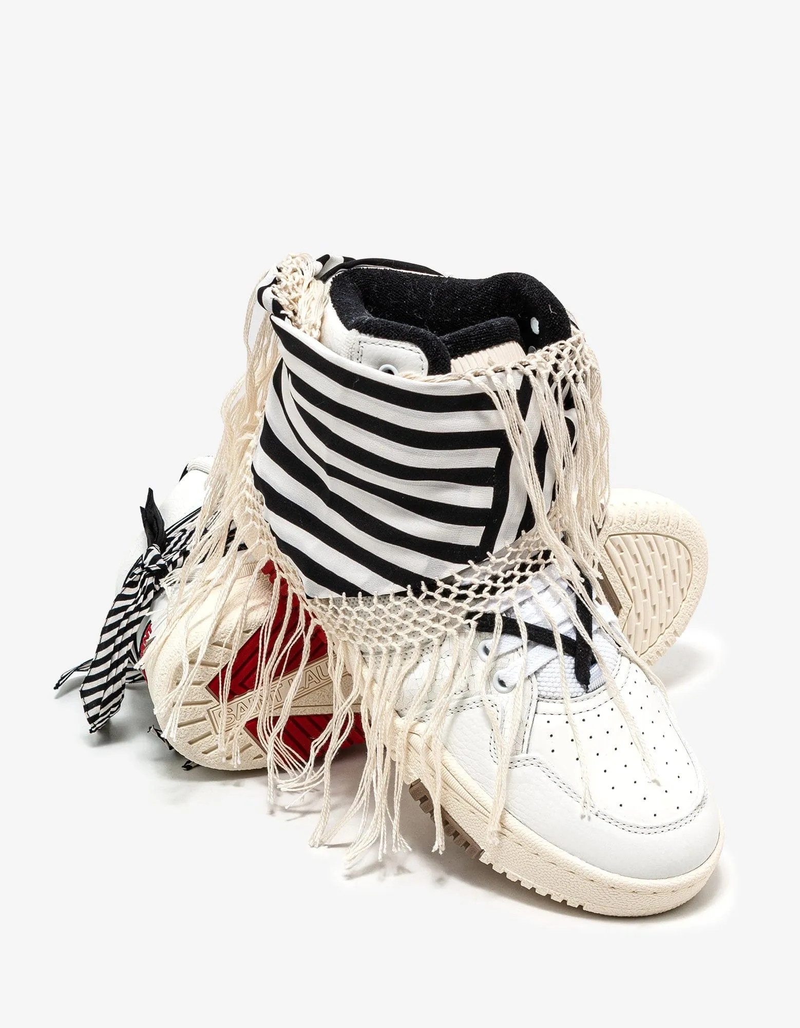 Saint Laurent Smith Bandana High Top Trainers