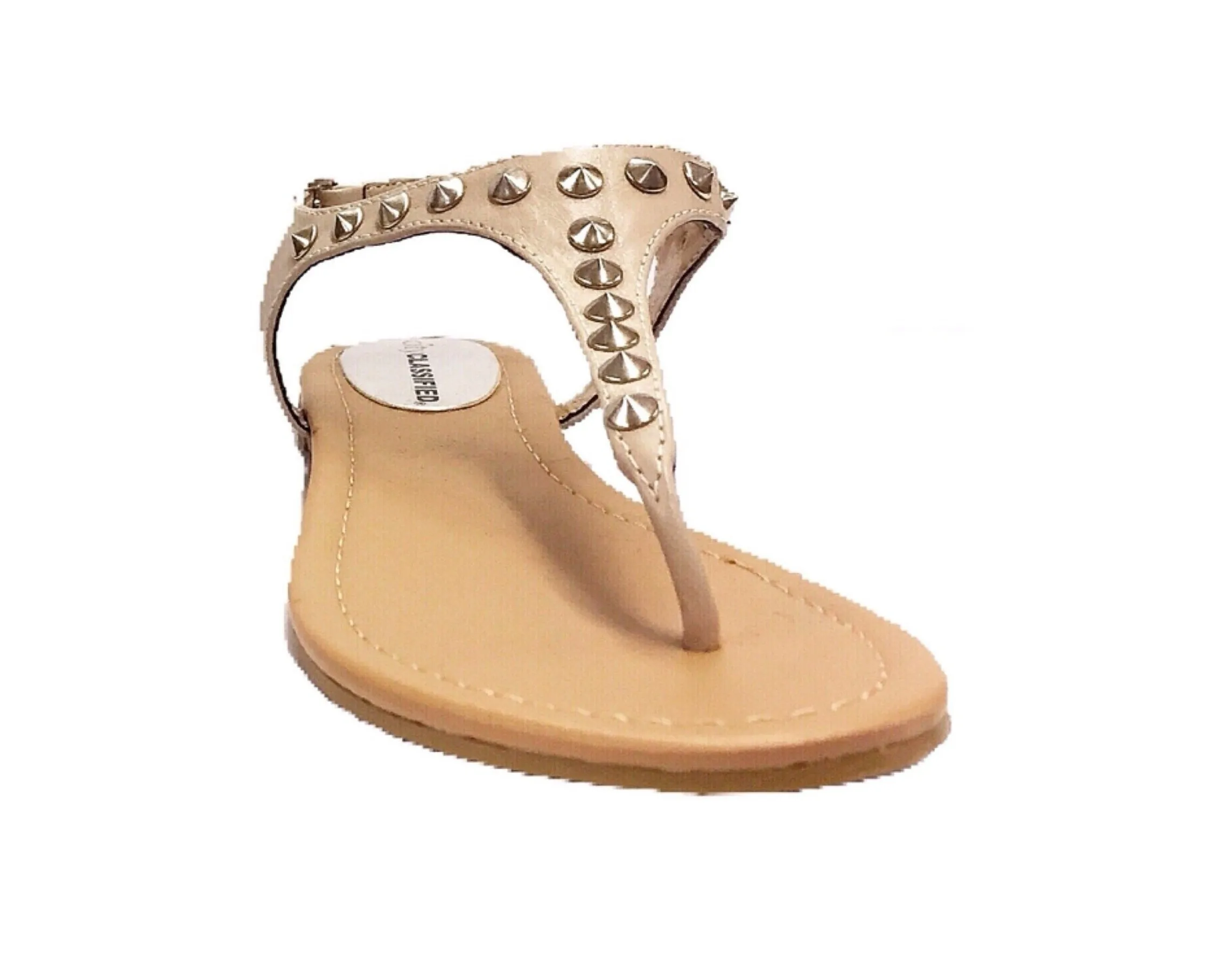 Studded Flat Thong Sandals