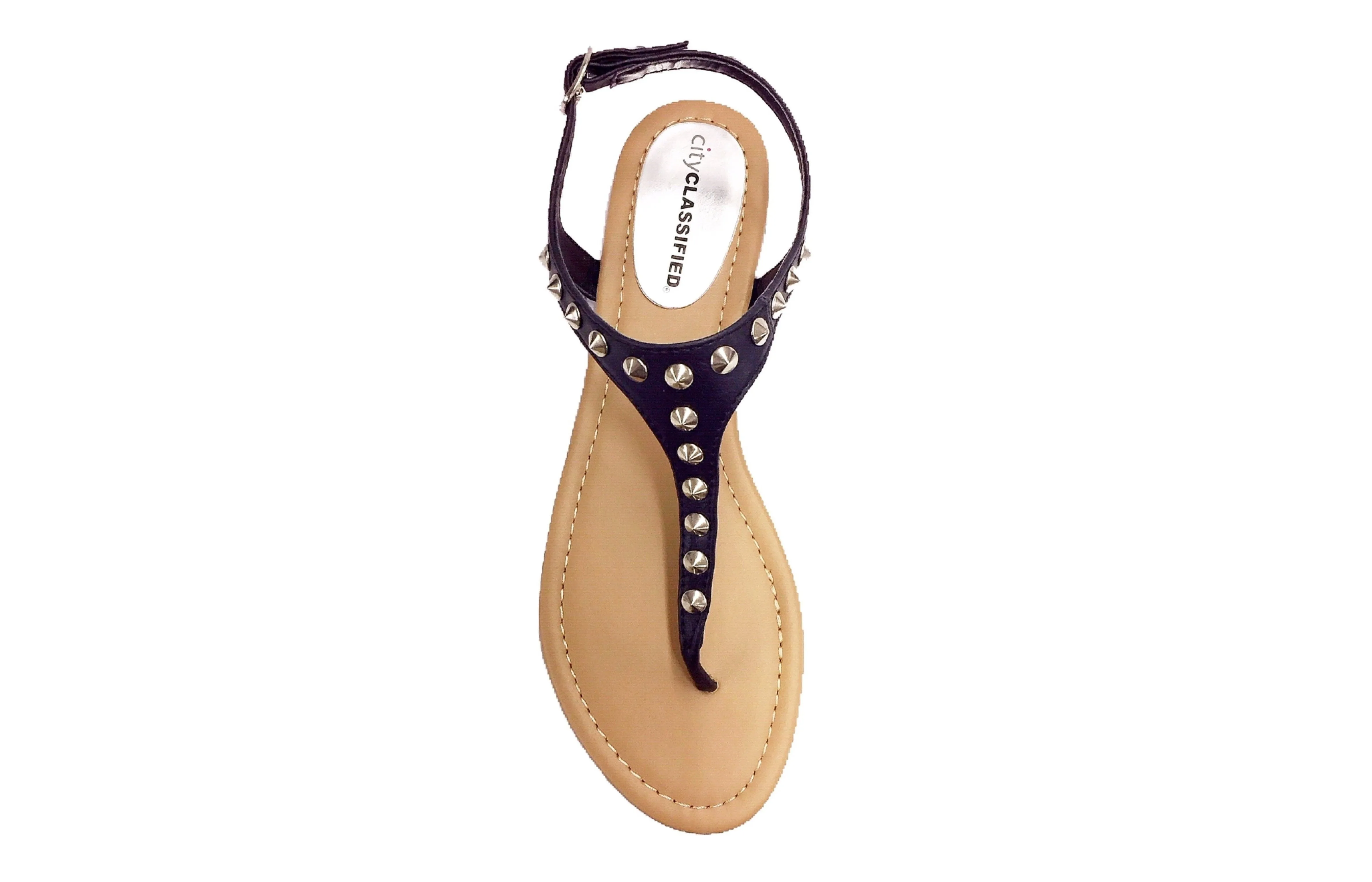 Studded Flat Thong Sandals