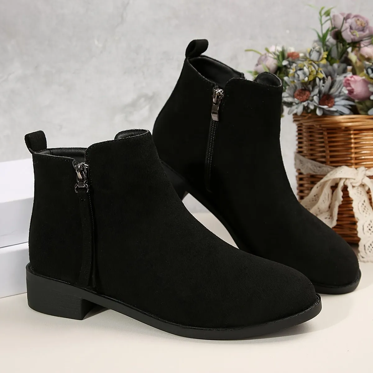 Suede Ankle Boots