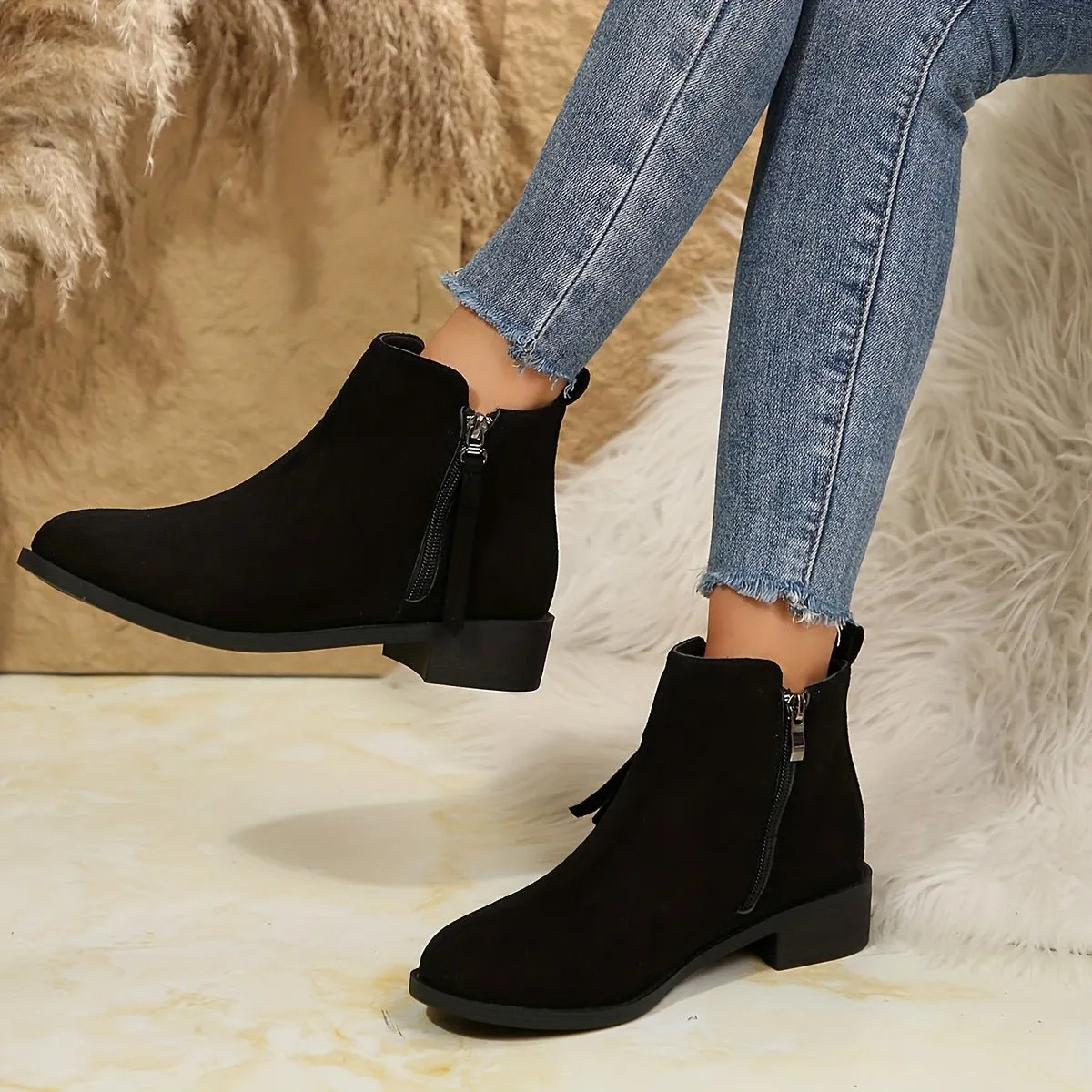 Suede Ankle Boots