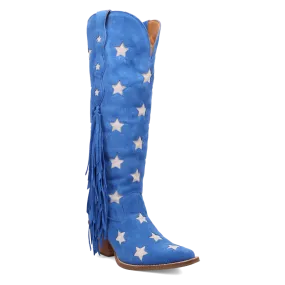 Super Star Blue Suede Leather Boot (DS)