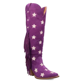 Super Star Purple Suede Leather Boot (DS)