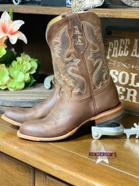 Wells Leather Cowboy Boots by Justin