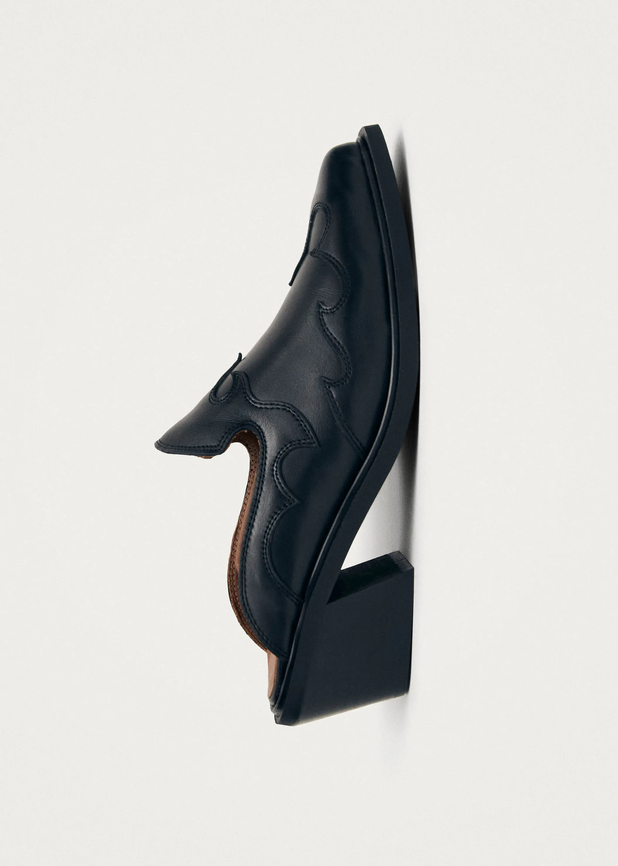 Weston Black Leather Mules